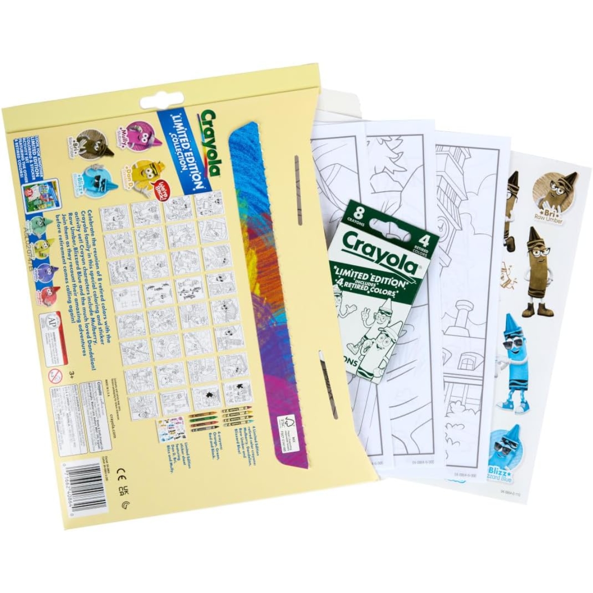 كرايولا مجموعة تلوين وملصقات إصدار محدود، للجنسين، من عمر 3 إلى 4 سنوات