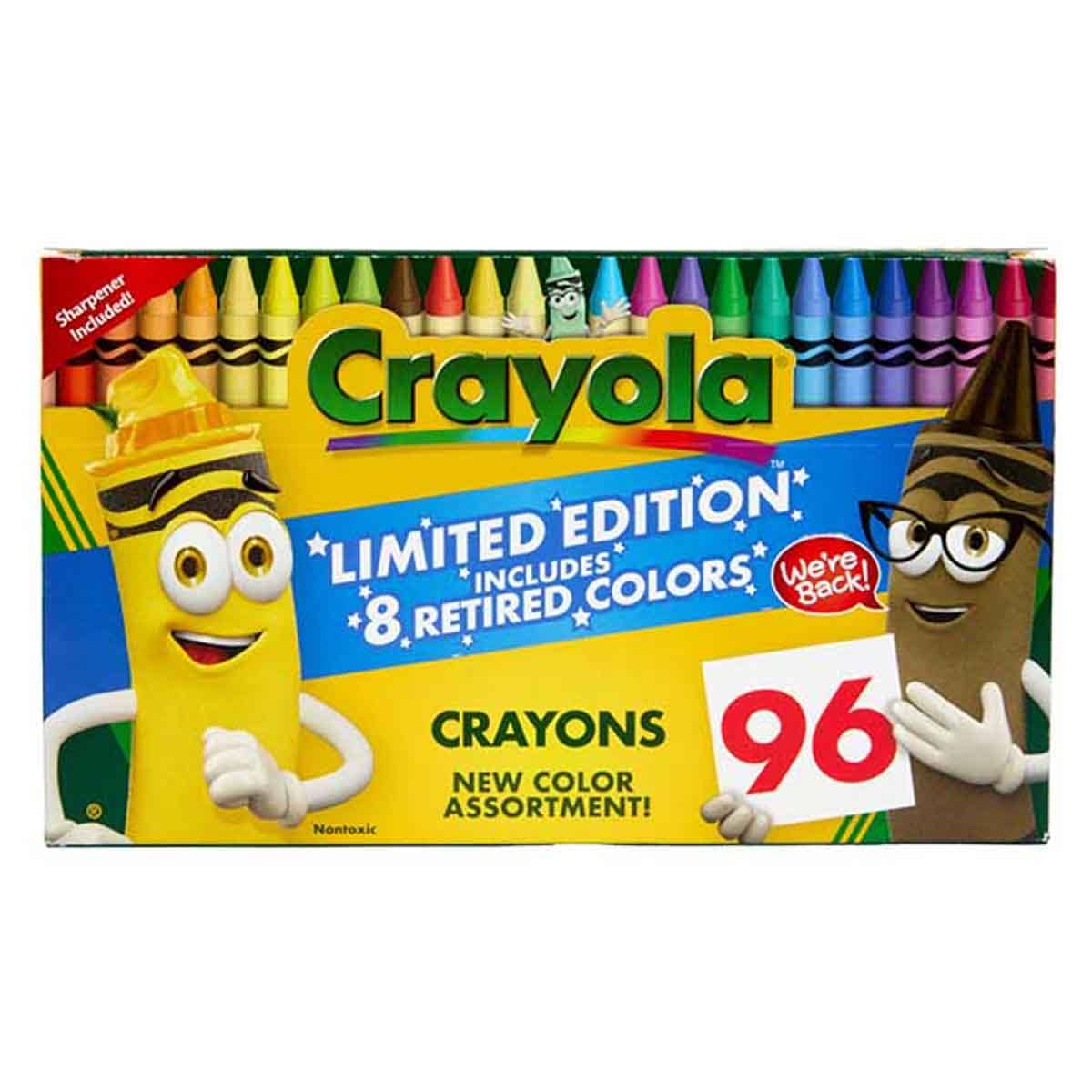 Crayola Limited Edition Crayons Unisex, 3-4 Years, Pack of 96