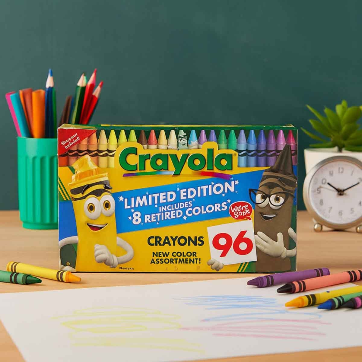 Crayola Limited Edition Crayons Unisex, 3-4 Years, Pack of 96