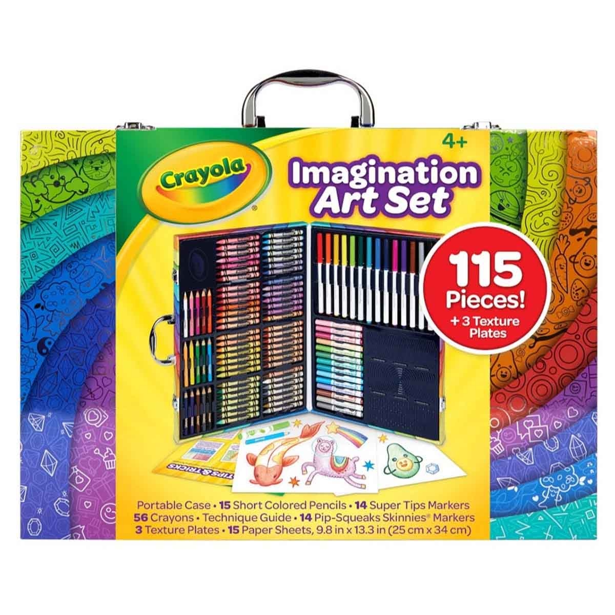Crayola Limited Edition Crayons with Imagination Art Set & Drawing Set Bundle Pack Unisex, 5-7 Years
