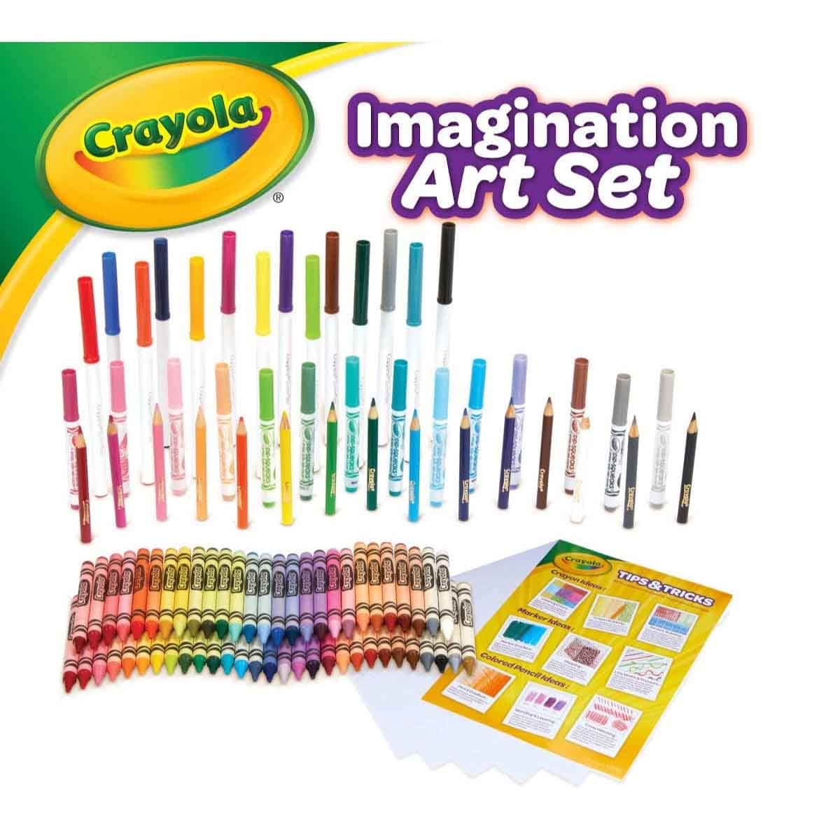 Crayola Limited Edition Crayons with Imagination Art Set & Drawing Set Bundle Pack Unisex, 5-7 Years