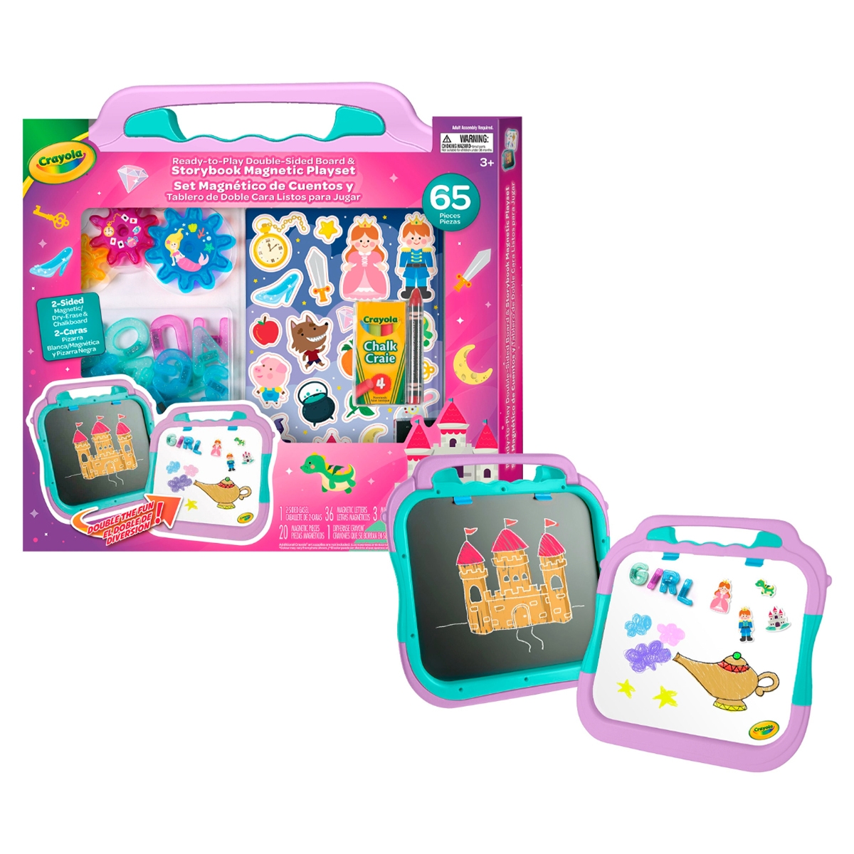 Crayola Make Up Your Own Fairy Tale Board with Two Surfaces Unisex, 3-4 Years