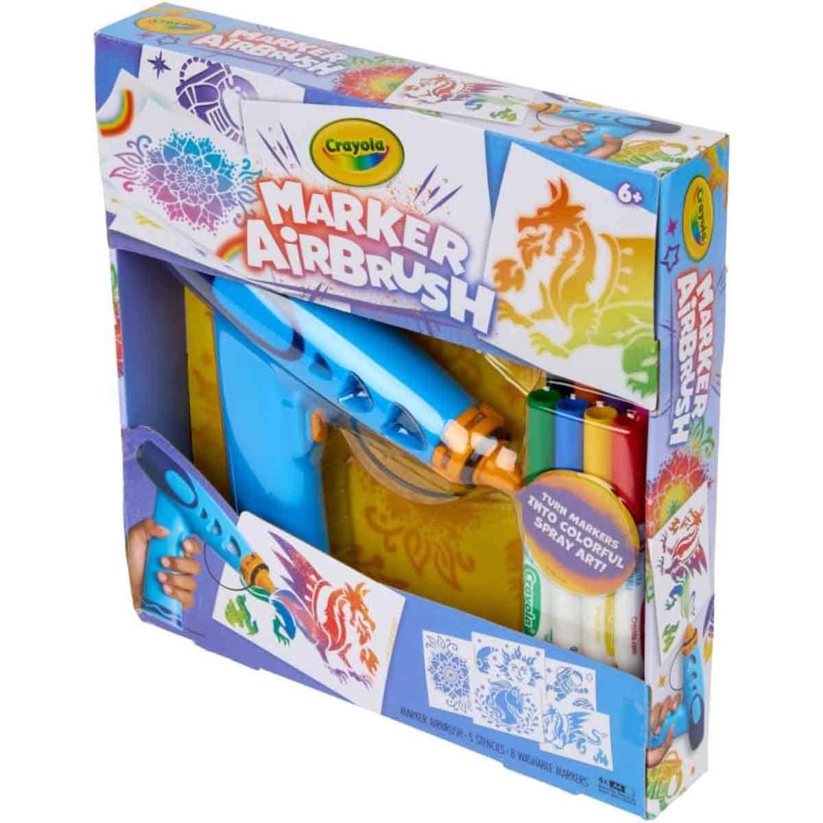 Crayola Marker Airbrush Spray Art Kit Unisex, 5-7 Years