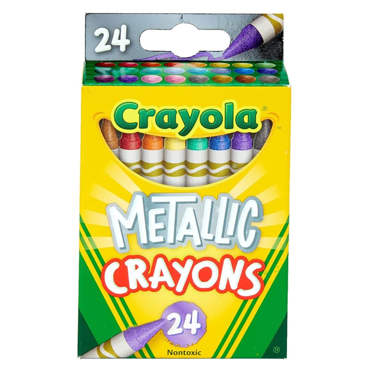 Crayola CRA5288150000 Metallic Crayons Unisex, 3-4 Years, Pack of 24