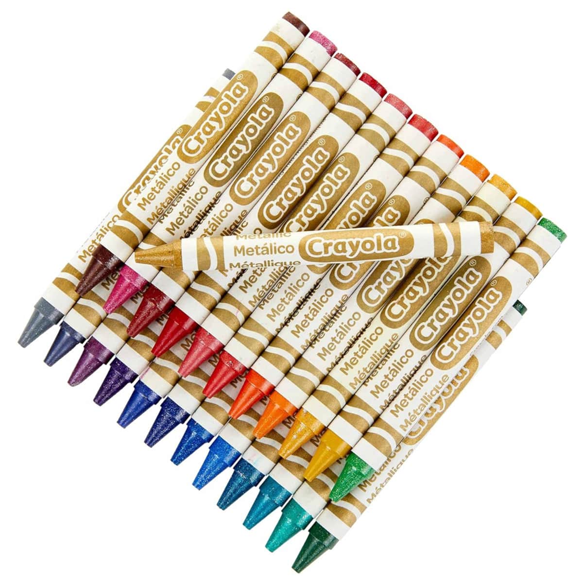 Crayola CRA5288150000 Metallic Crayons Unisex, 3-4 Years, Pack of 24