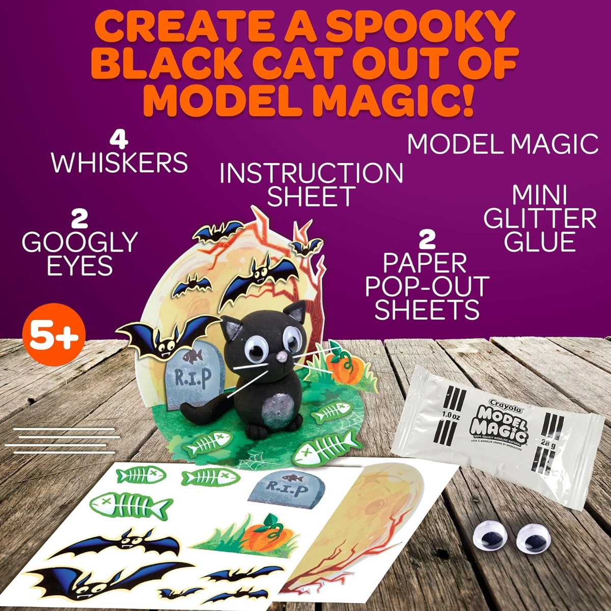 Crayola Model Magic Halloween Craft Kit Unisex, 5-7 Years
