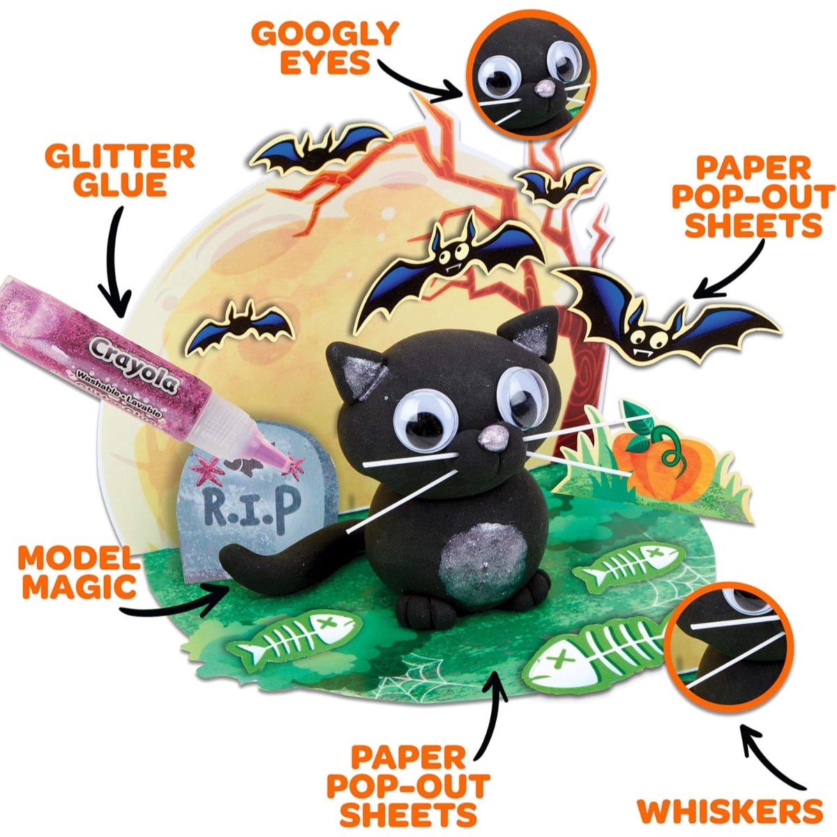 Crayola Model Magic Halloween Craft Kit Unisex, 5-7 Years