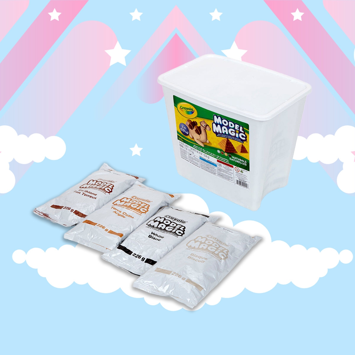 Crayola Model Magic Natural Colors Modeling Compound Unisex, 3-4 Years