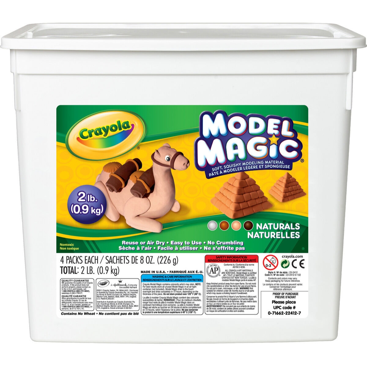 Crayola Model Magic Natural Colors Modeling Compound Unisex, 3-4 Years