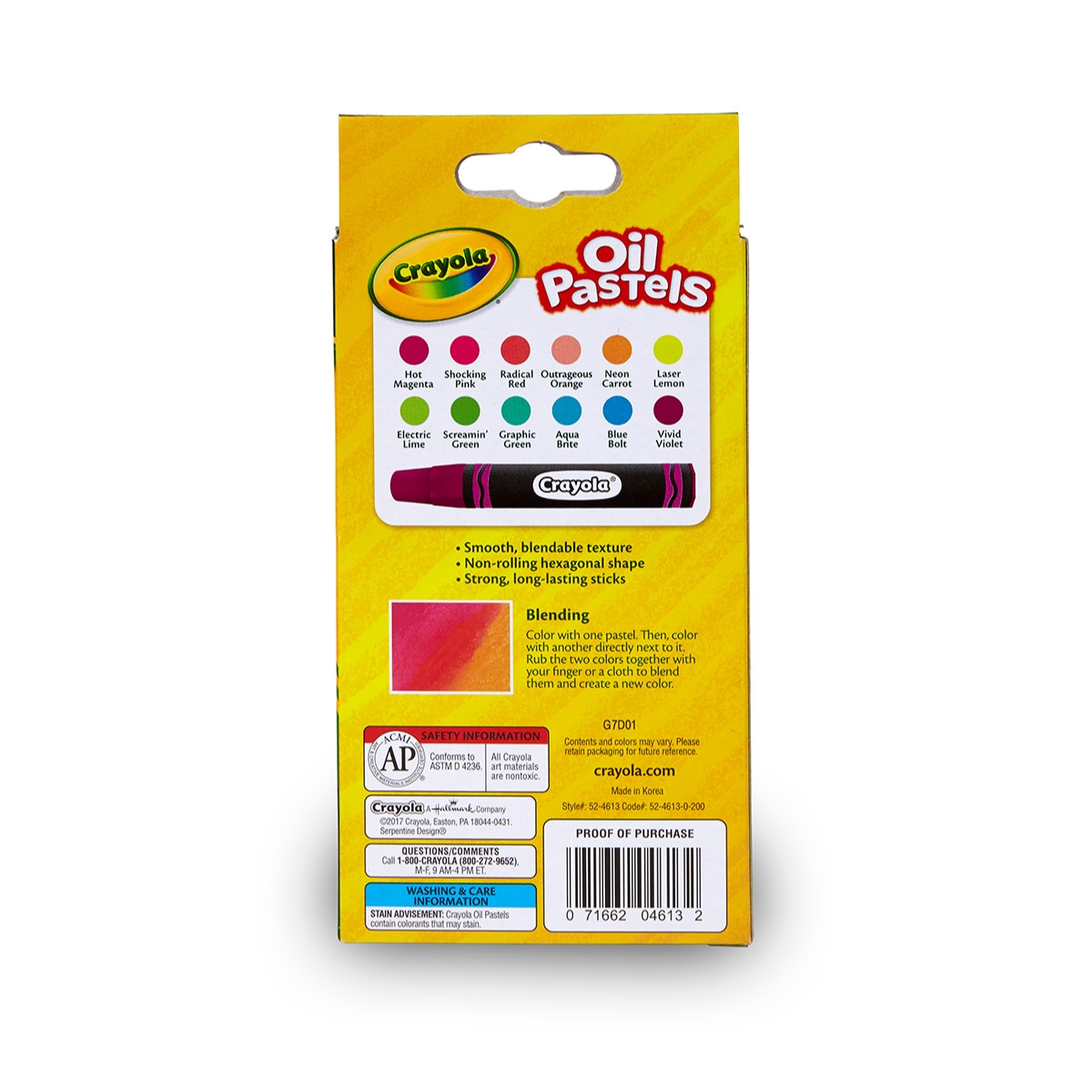 كرايولا ألوان زيتية نيـون للجنسين، 5-7 سنوات، مجموعة من 12