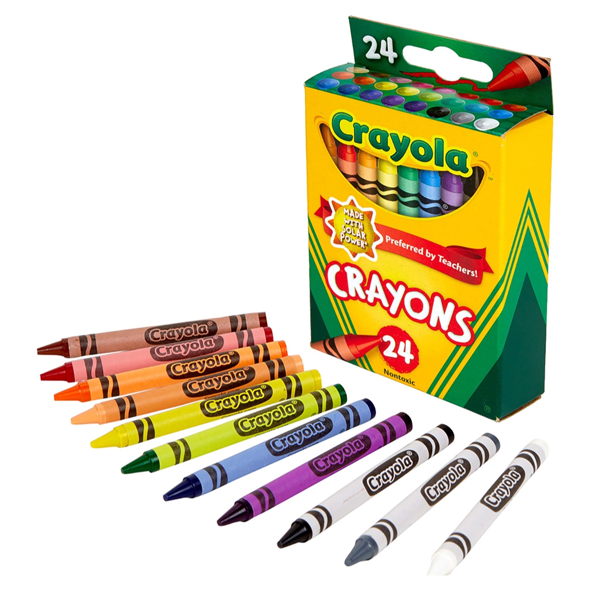 Crayola Non-Toxic Crayons Unisex, 3-4 Years, Pack of 24