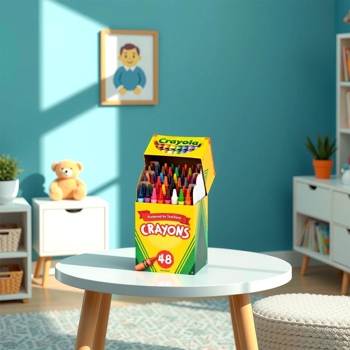 Crayola Non-Toxic Crayons Unisex, 3-4 Years, Pack of 48