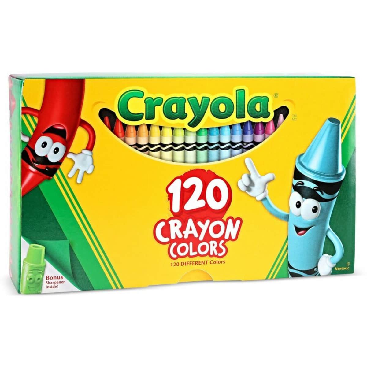 Crayola Non-Toxic Crayons Unisex, 5-7 Years, Pack of 120