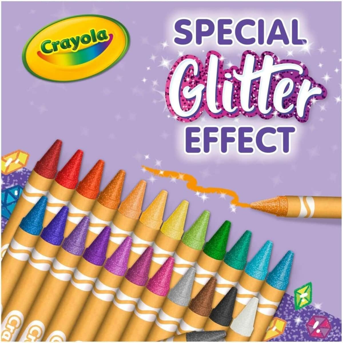 Crayola Art with Edge Jungle Animal Colouring Book with Glitter Crayons Combo Pack