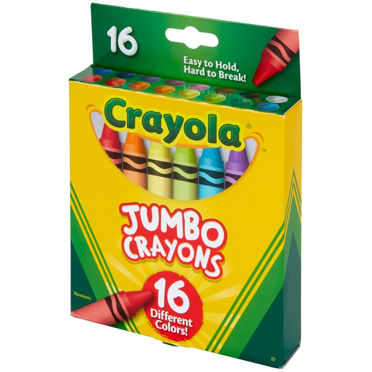 Crayola Non-Toxic Jumbo Crayons Unisex, 3-4 Years, Pack of 16