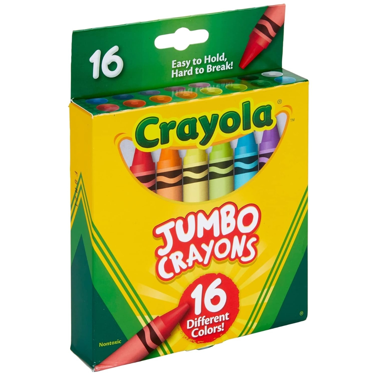 Crayola Non-Toxic Jumbo Crayons Unisex, 3-4 Years, Pack of 16