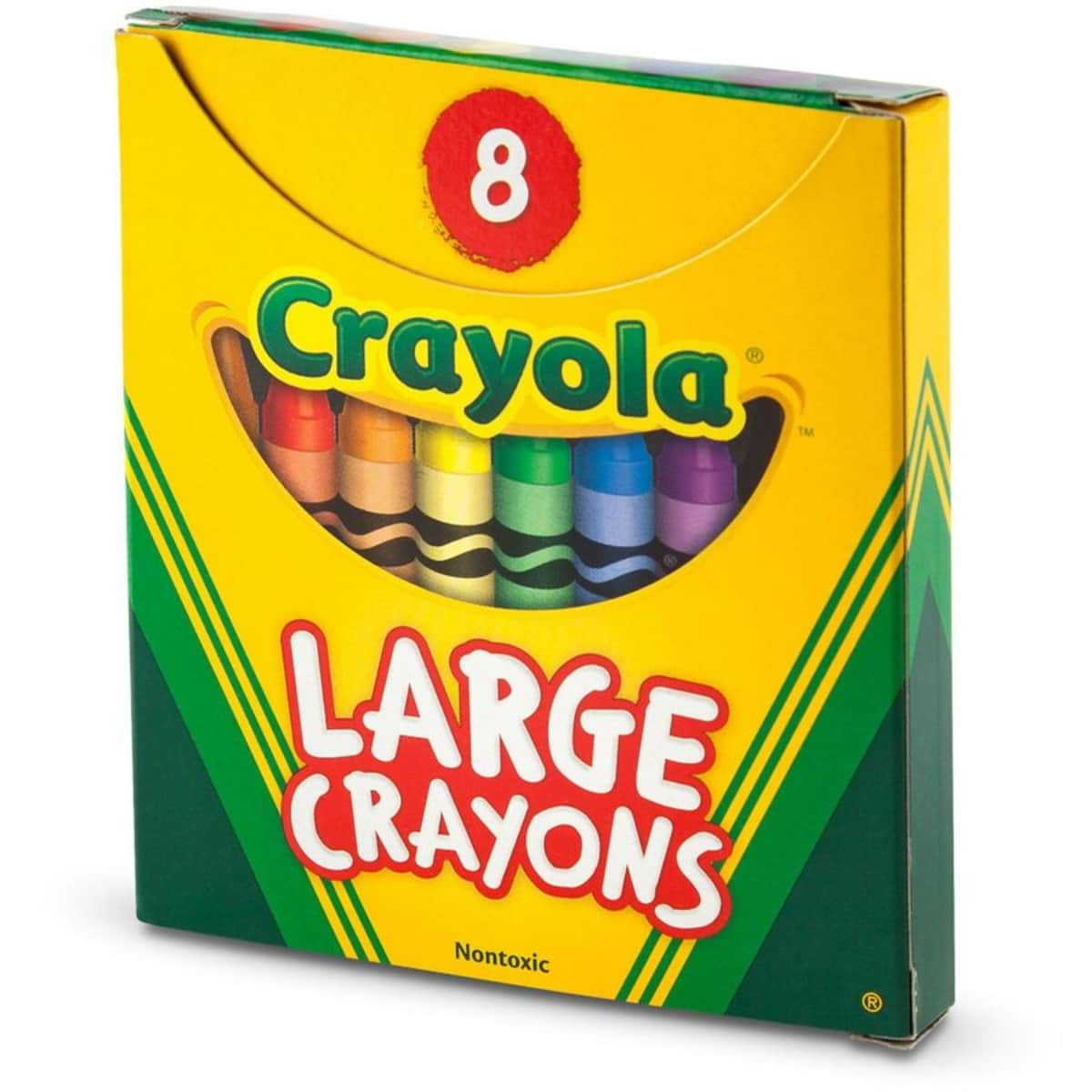 Crayola Non-Toxic Large Crayons Unisex, 3-4 Years, Pack of 8