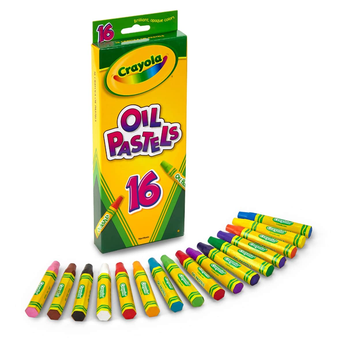 Crayola Non-Toxic Oil Pastels Unisex, 5-7 Years, Pack of 16