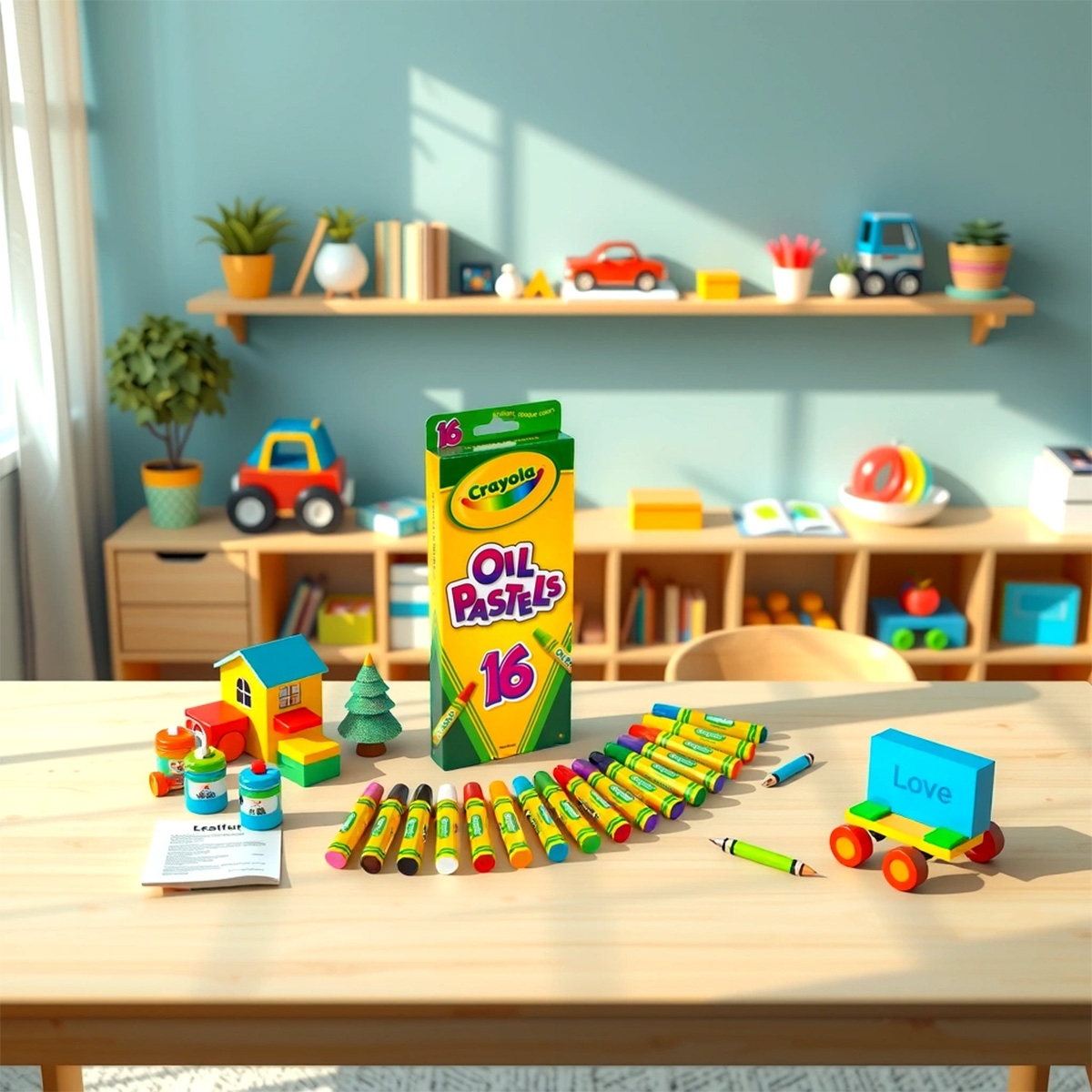 Crayola Non-Toxic Oil Pastels Unisex, 5-7 Years, Pack of 16