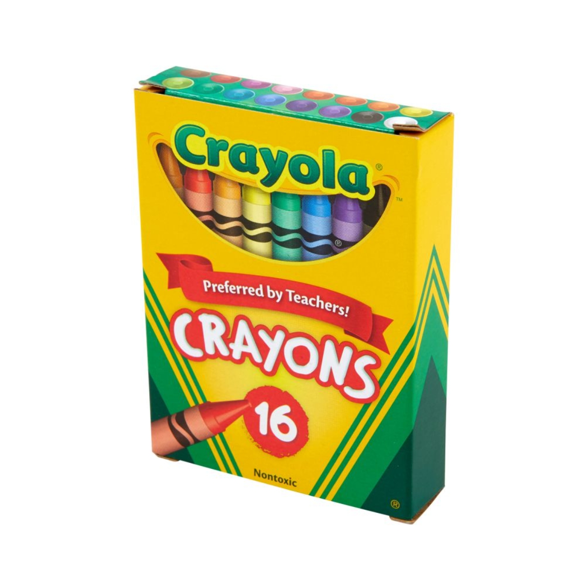 كرايولا علبة من 16 قلم شمعي غير سام قابل للتعليق للجنسين، 3-4 سنوات