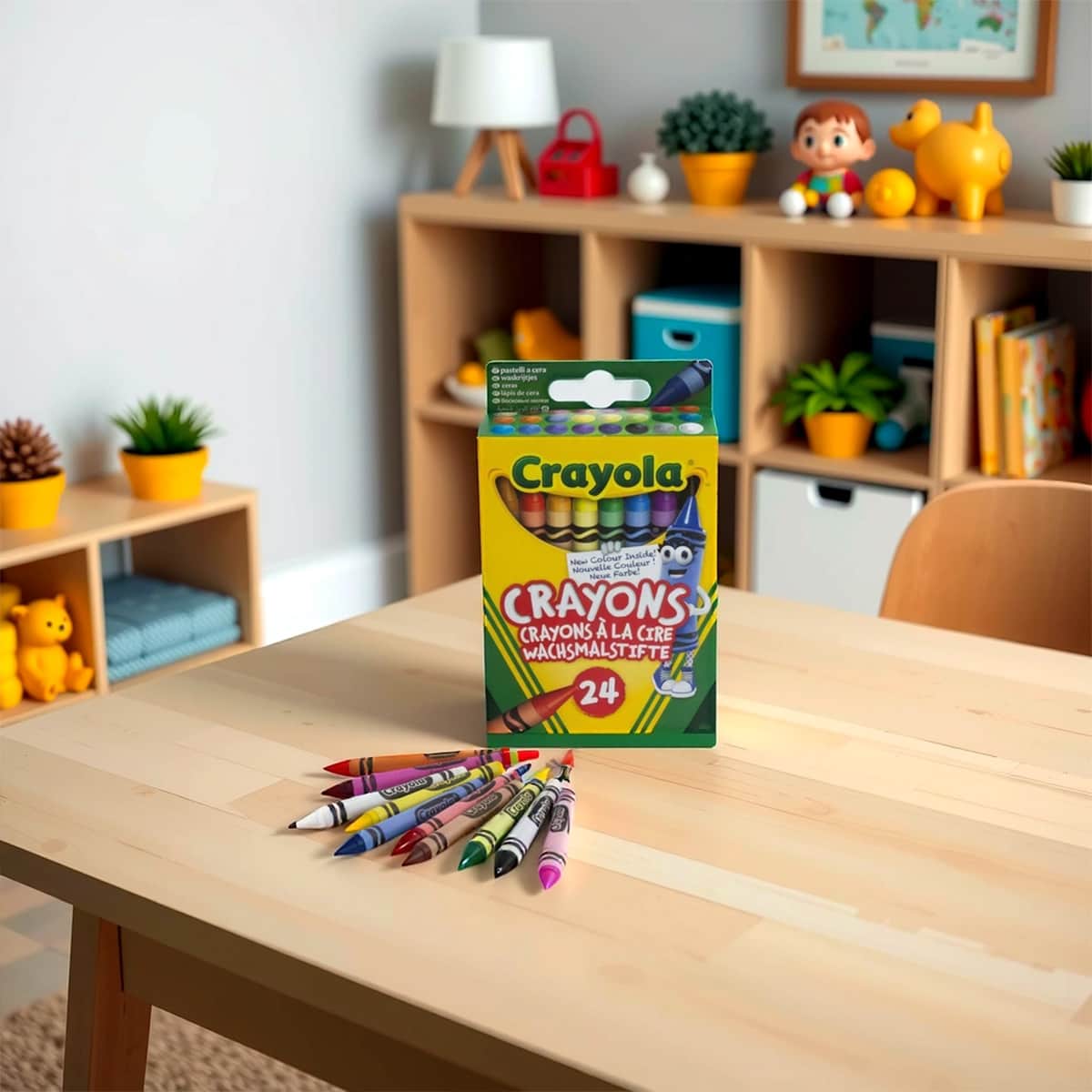 Crayola Non-Toxic Peggable Crayons Unisex, 3-4 Years, Pack of 24