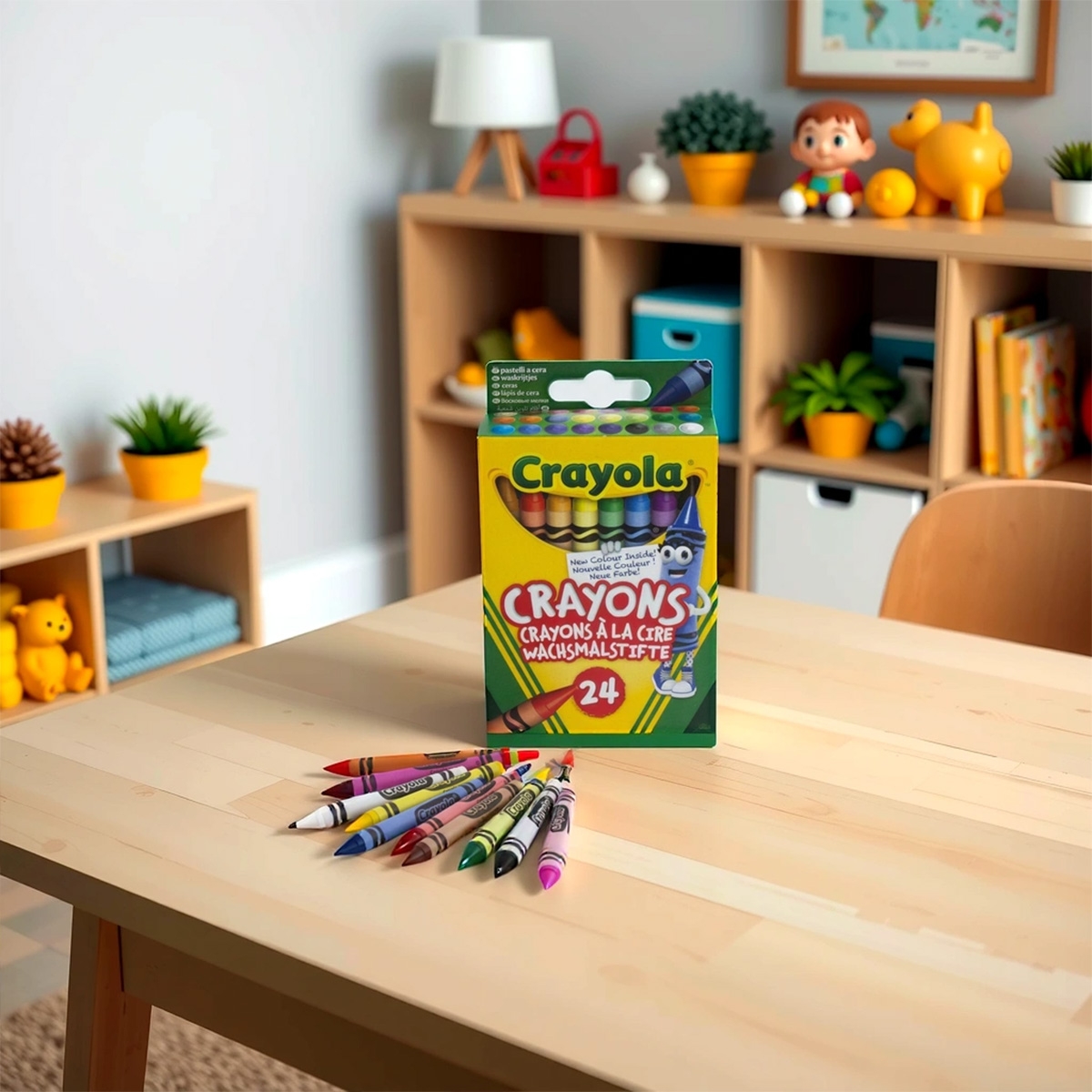 Crayola Non-Toxic Peggable Crayons Unisex, 3-4 Years, Pack of 24