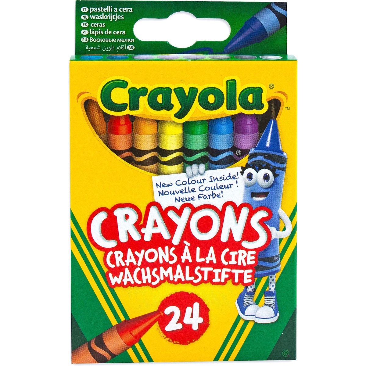 Crayola Non-Toxic Peggable Crayons Unisex, 3-4 Years, Pack of 24