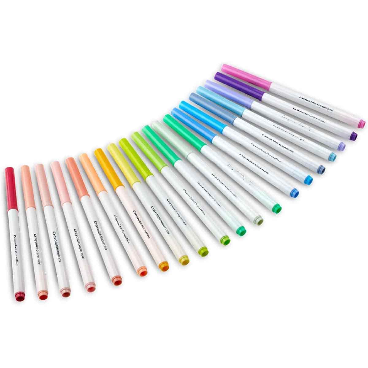 Crayola Pastel Supertip Markers Unisex, 3-4 Years, Pack of 20