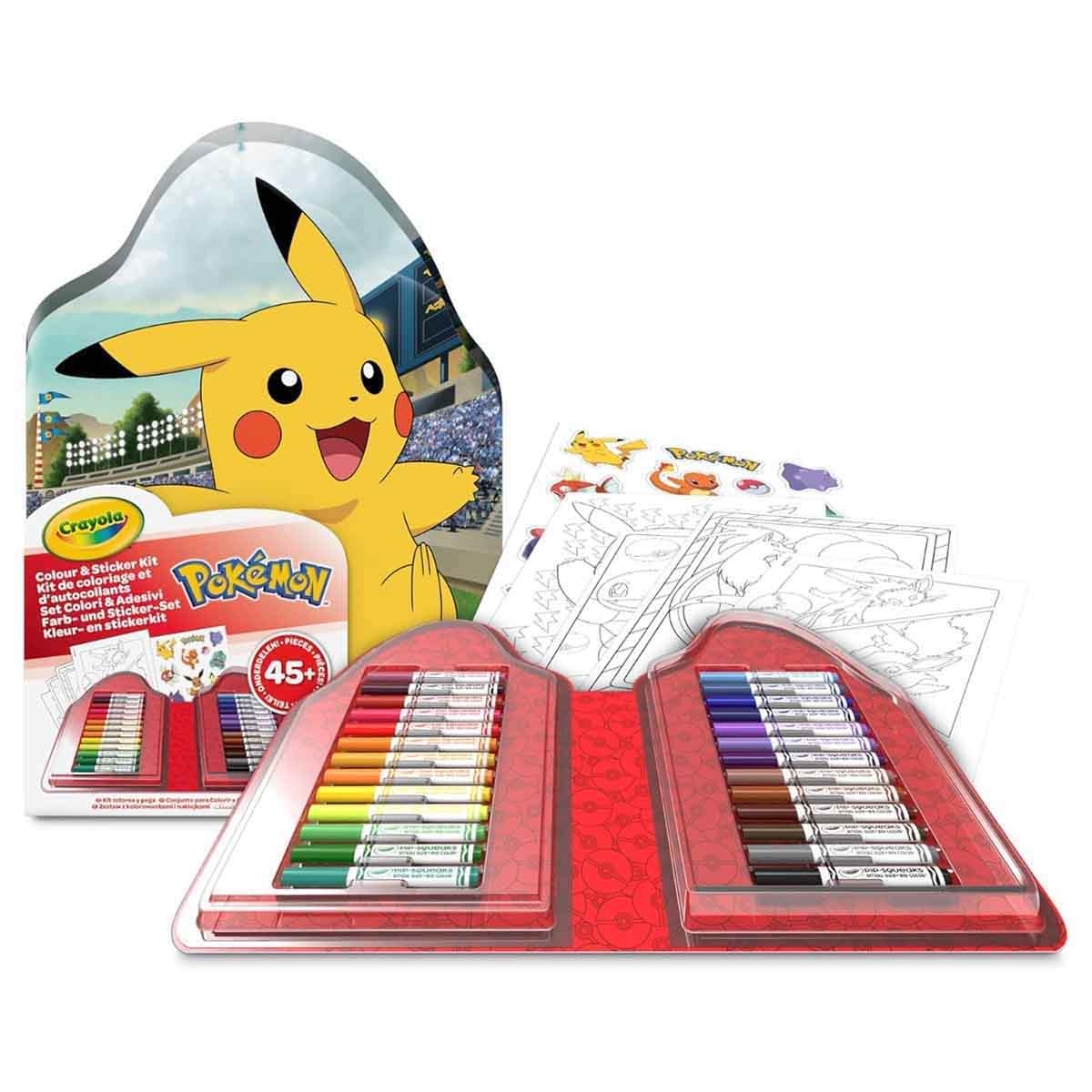 Crayola Paw Patrol & Pokemon Sticker & Colouring Bundle Pack Unisex, 5-7 Years