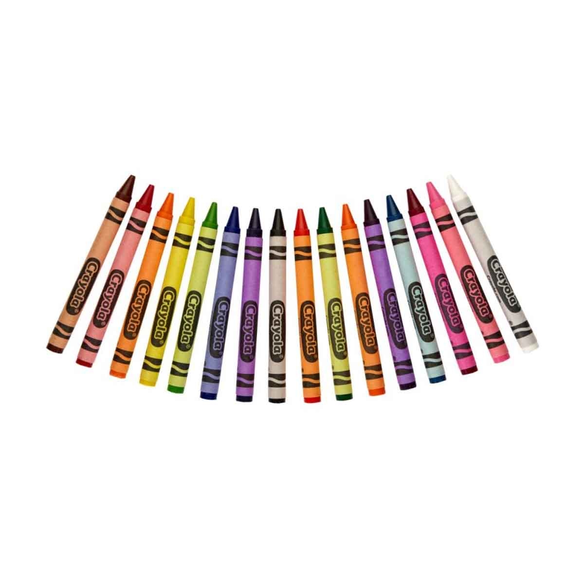 Crayola Peggable Crayons with Coloured Pencils & Sticker & Colouring Set Bundle Pack Unisex, 5-7 Years