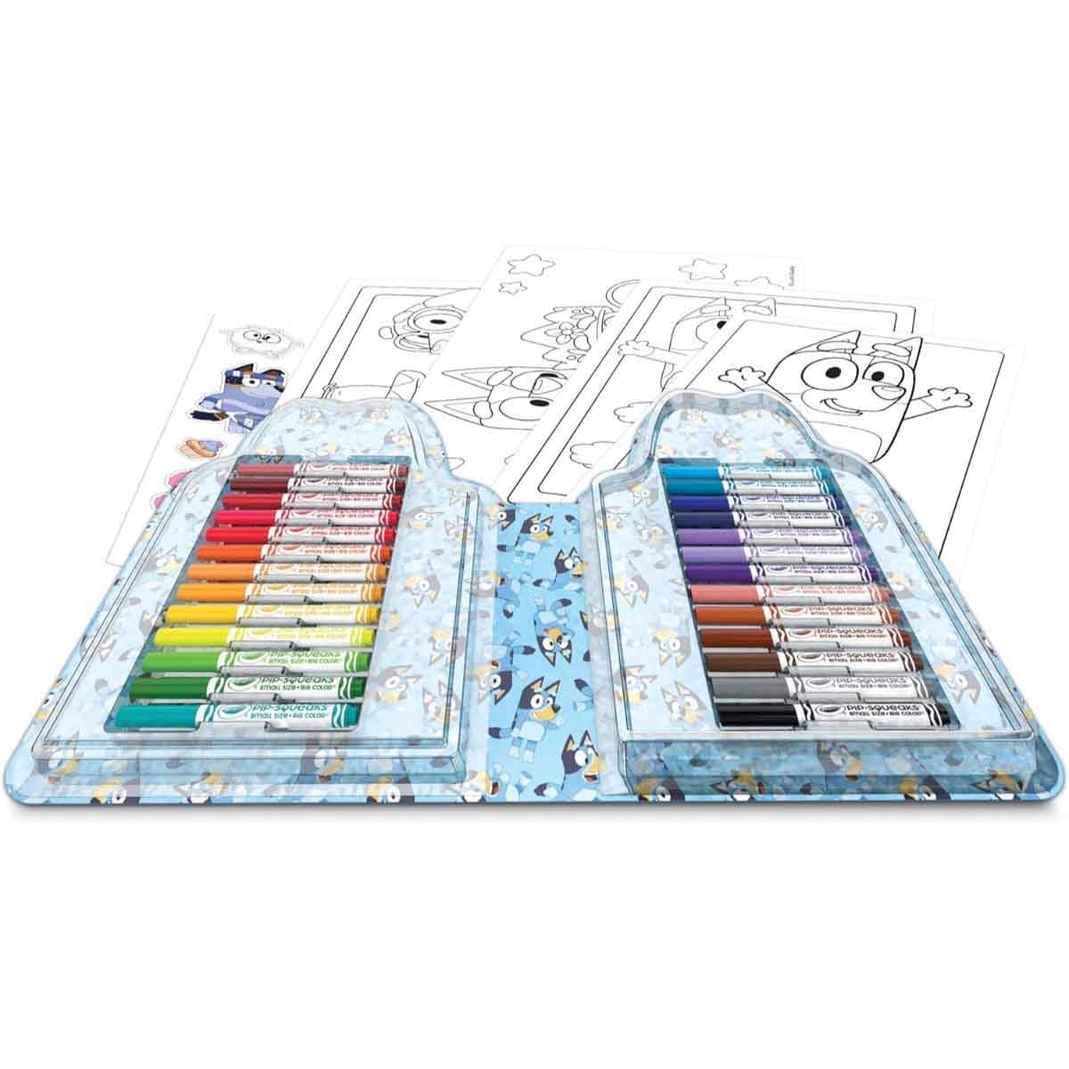 Crayola Peggable Crayons with Coloured Pencils & Sticker & Colouring Set Bundle Pack Unisex, 5-7 Years