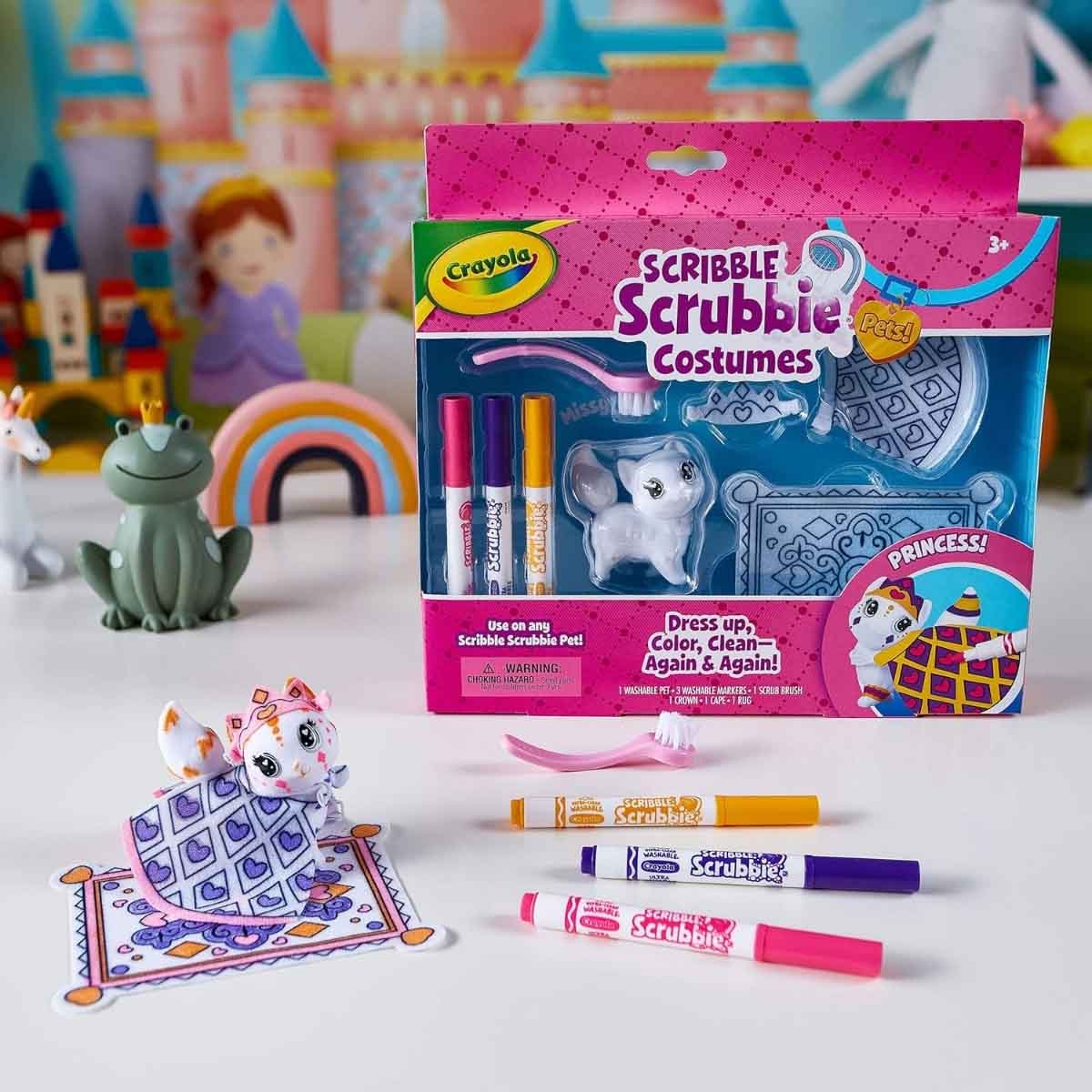 Crayola Pets Scribble Scrubbie & Creations Fashion Sketch Set Bundle Pack Unisex, 8-10 Years