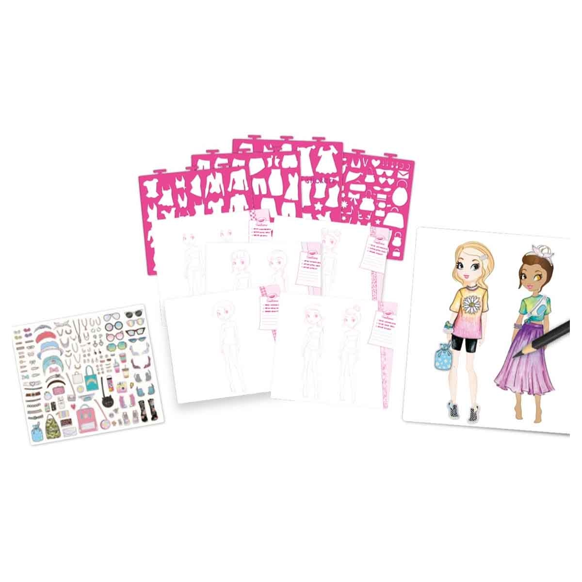 Crayola Pets Scribble Scrubbie & Creations Fashion Sketch Set Bundle Pack Unisex, 8-10 Years