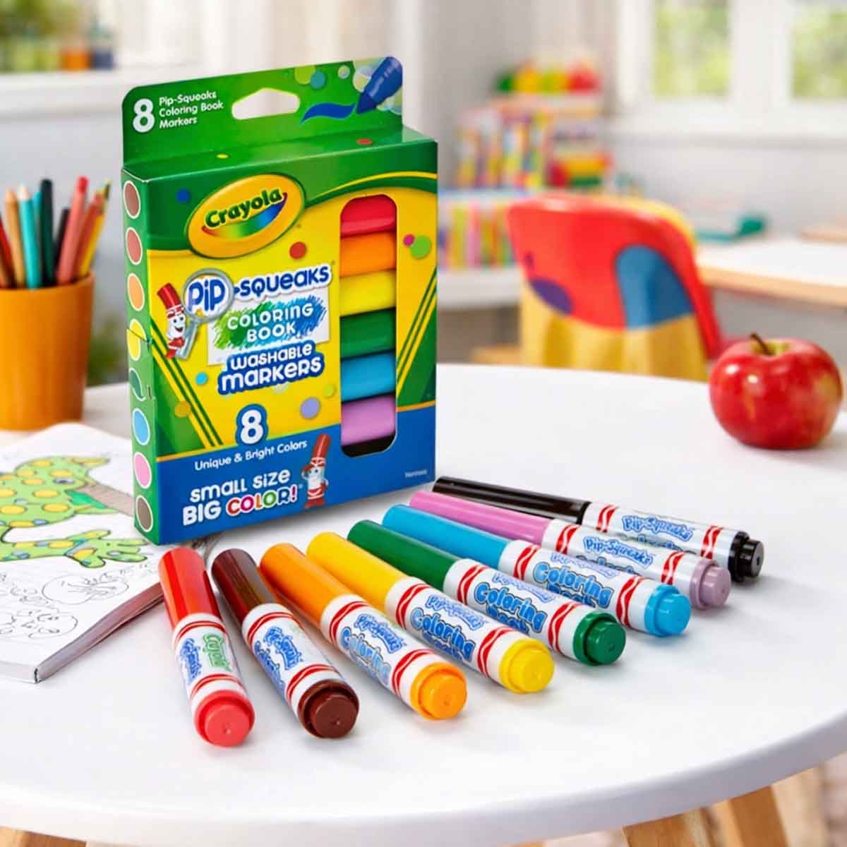 Crayola Pip Squeaks Washable Markers & Paint Brush Bundle Pack Unisex, 3-4 Years