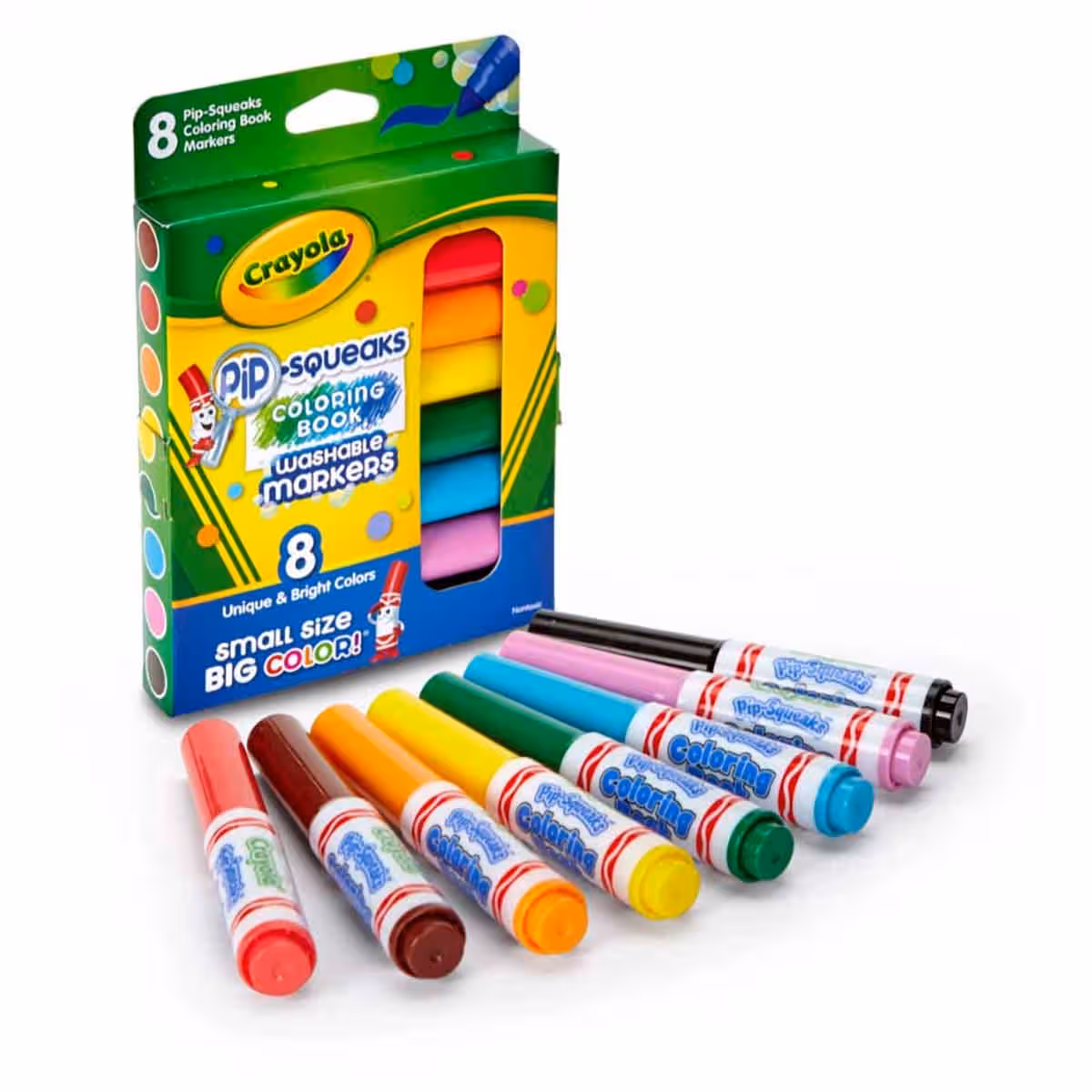 Crayola Pip Squeaks Washable Markers & Paint Brush Bundle Pack Unisex, 3-4 Years