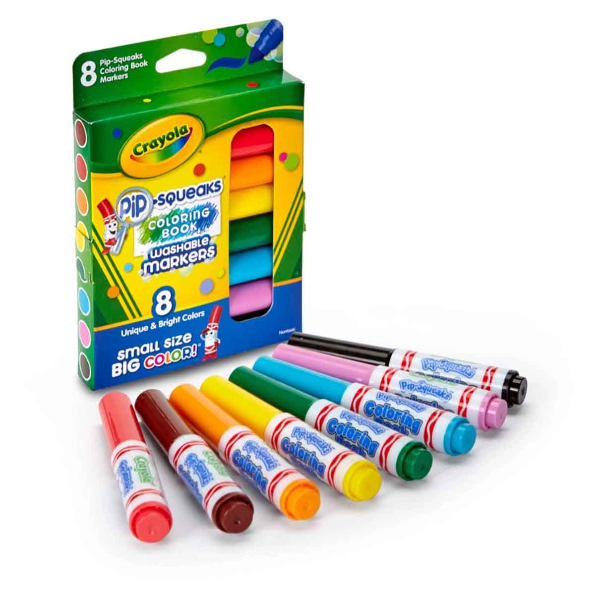 Crayola Pip Squeaks Washable Markers & Paint Brush Bundle Pack Unisex, 3-4 Years