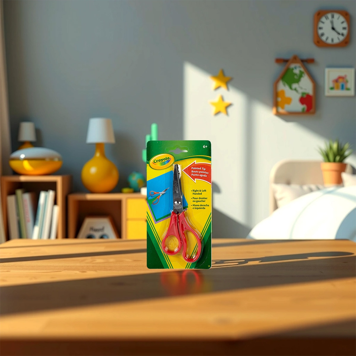 كرايولا مقصات بطرف حاد للجنسين، 5-7 سنوات، مجموعة من 12