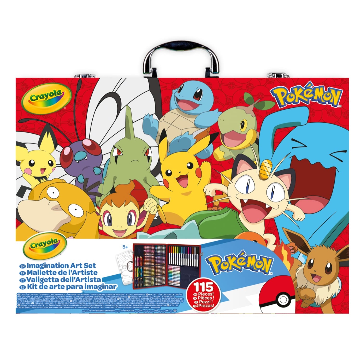 Crayola Pokemon Artist Briefcase Unisex, 3-4 Years