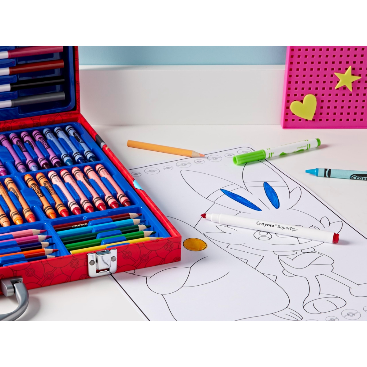 Crayola Pokemon Artist Briefcase Unisex, 3-4 Years