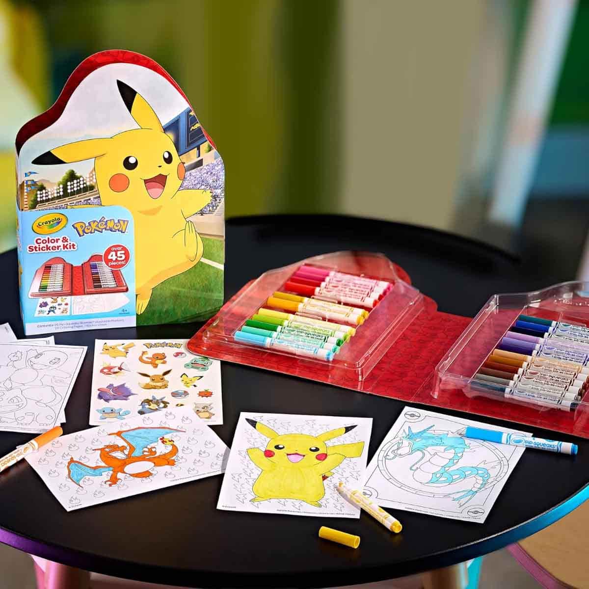 Crayola Pokemon Sticker & Colouring Set Unisex, 5-7 Years