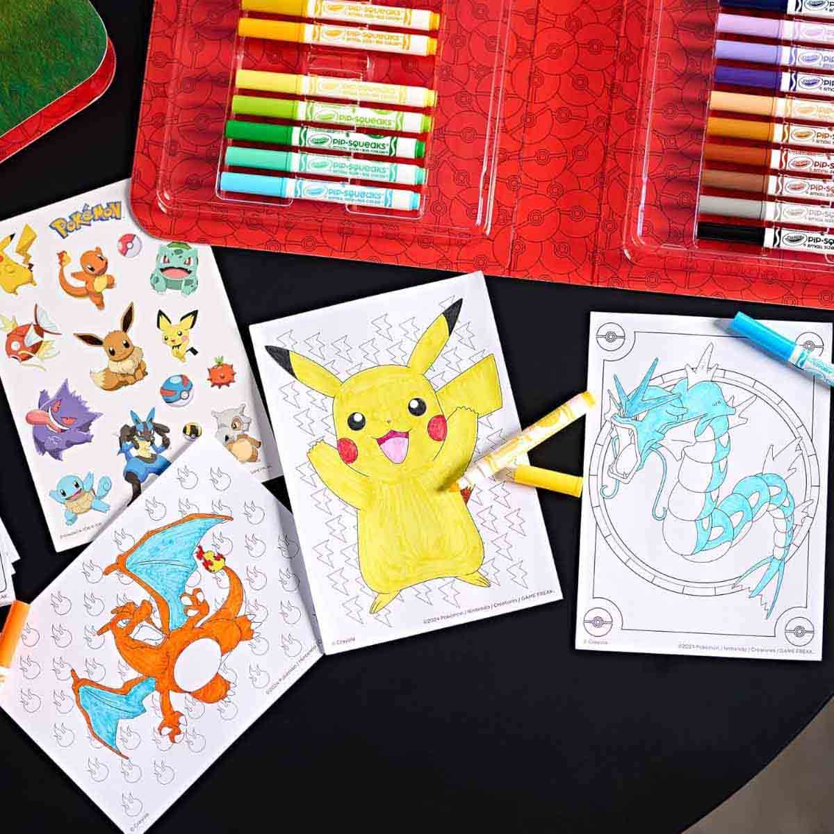 Crayola Pokemon Sticker & Colouring Set Unisex, 5-7 Years
