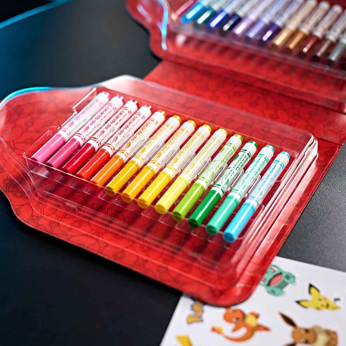 كرايولا مجموعة ملصقات وتلوين بوكيمون، للجنسين، 5-7 سنوات