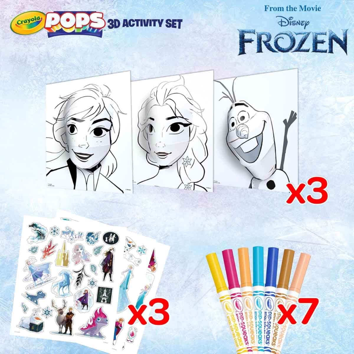 Crayola POPS Disney Frozen 3D Activity Set Girls, 3-4 Years