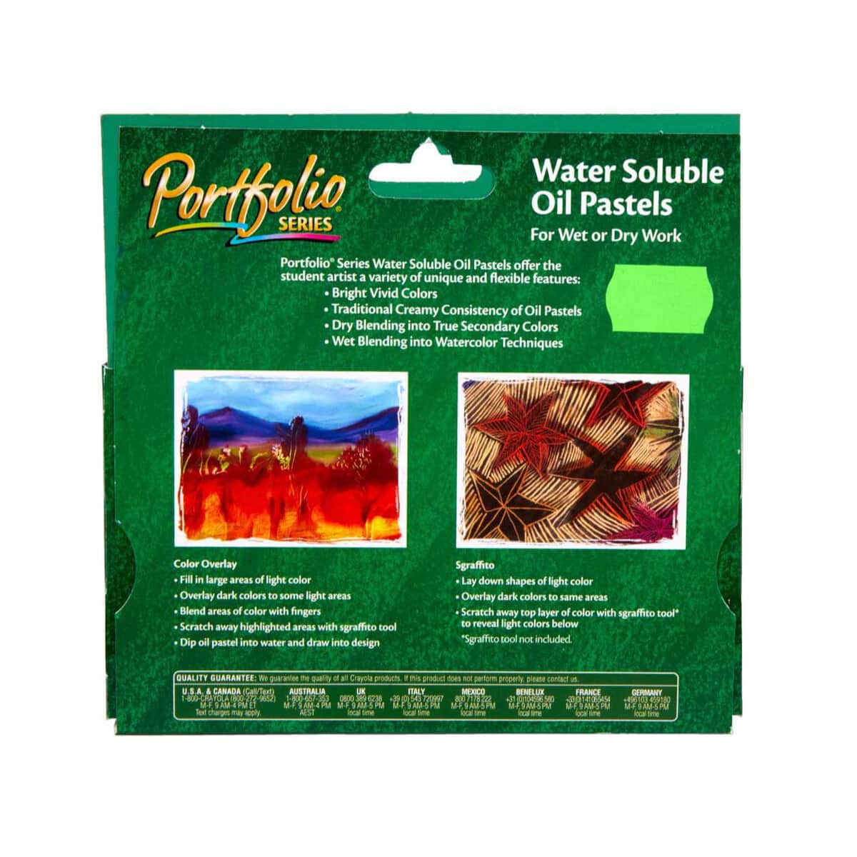 Crayola Portfolio Series Water Soluble Oil Pastels Unisex, 5-7 Years, Pack of 24