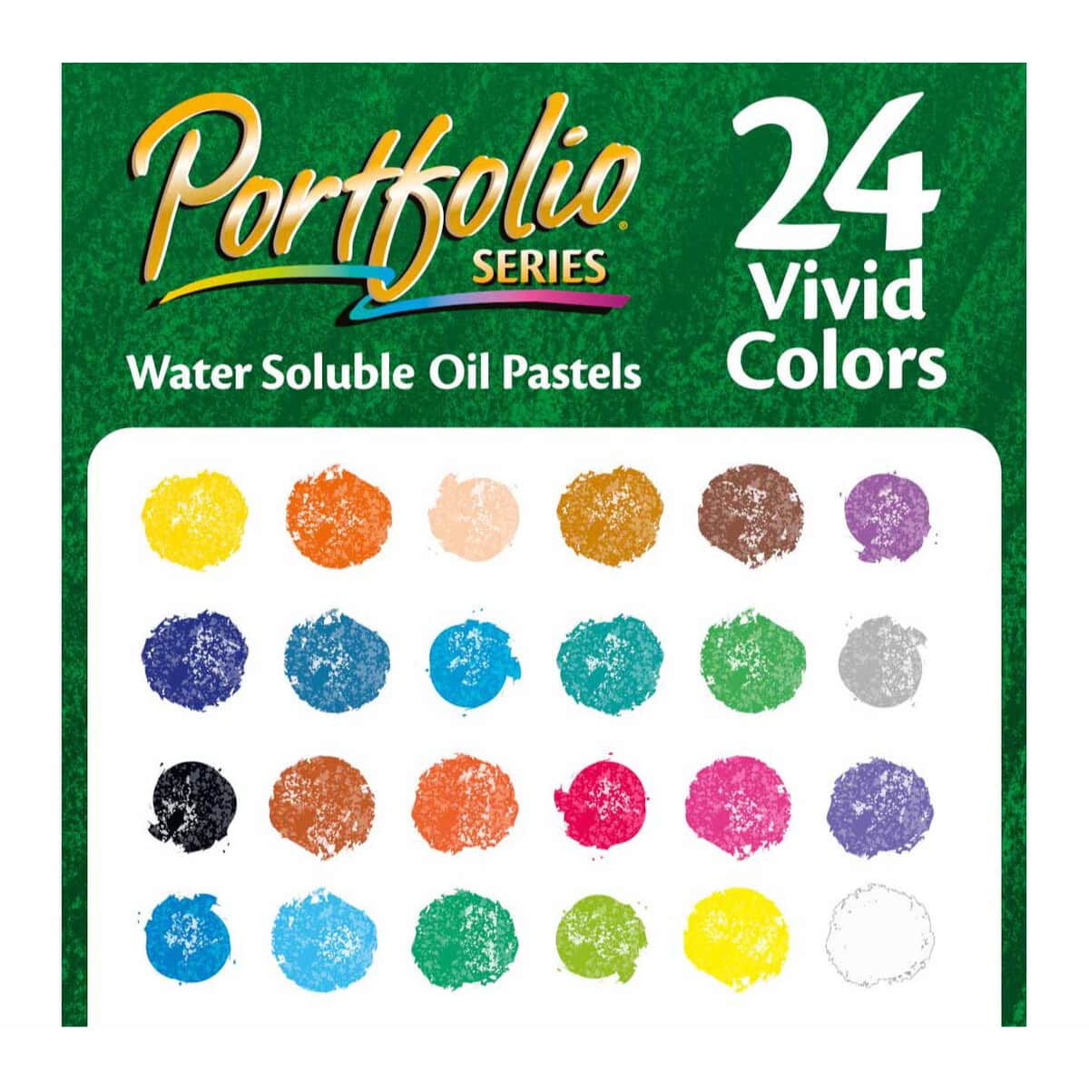 Crayola Portfolio Series Water Soluble Oil Pastels Unisex, 5-7 Years, Pack of 24