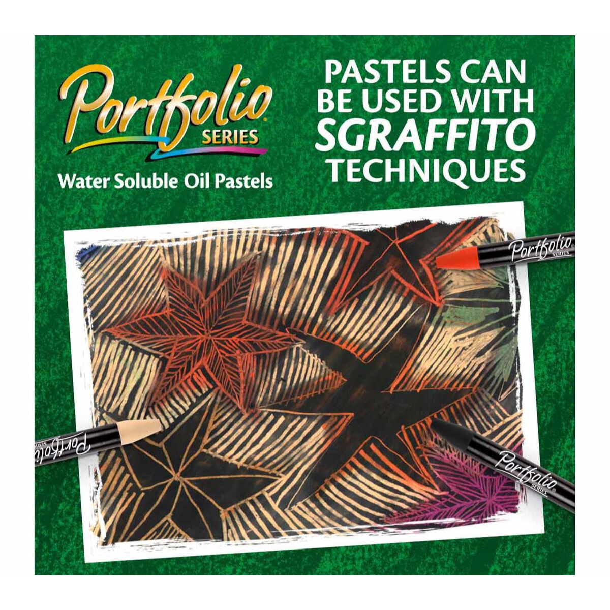 كرايولا علبة من 24 باستيل زيتي قابل للذوبان في الماء من سلسلة بورتفوليو للجنسين، 5-7 سنوات