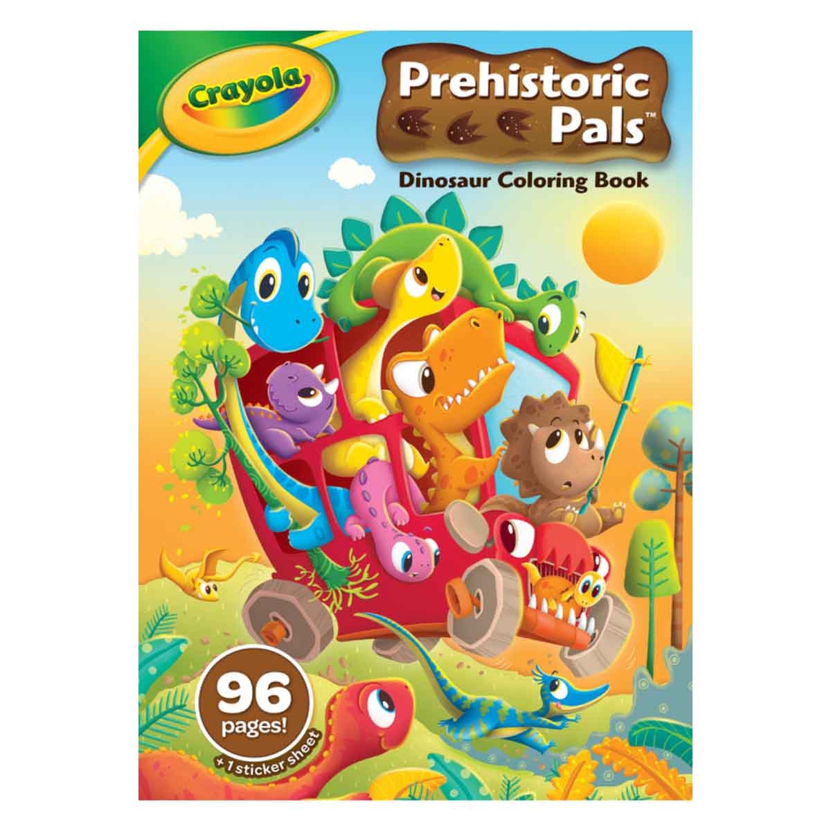 Crayola Prehistoric Pals Dinosaur Colouring Book Unisex, 3-4 Years