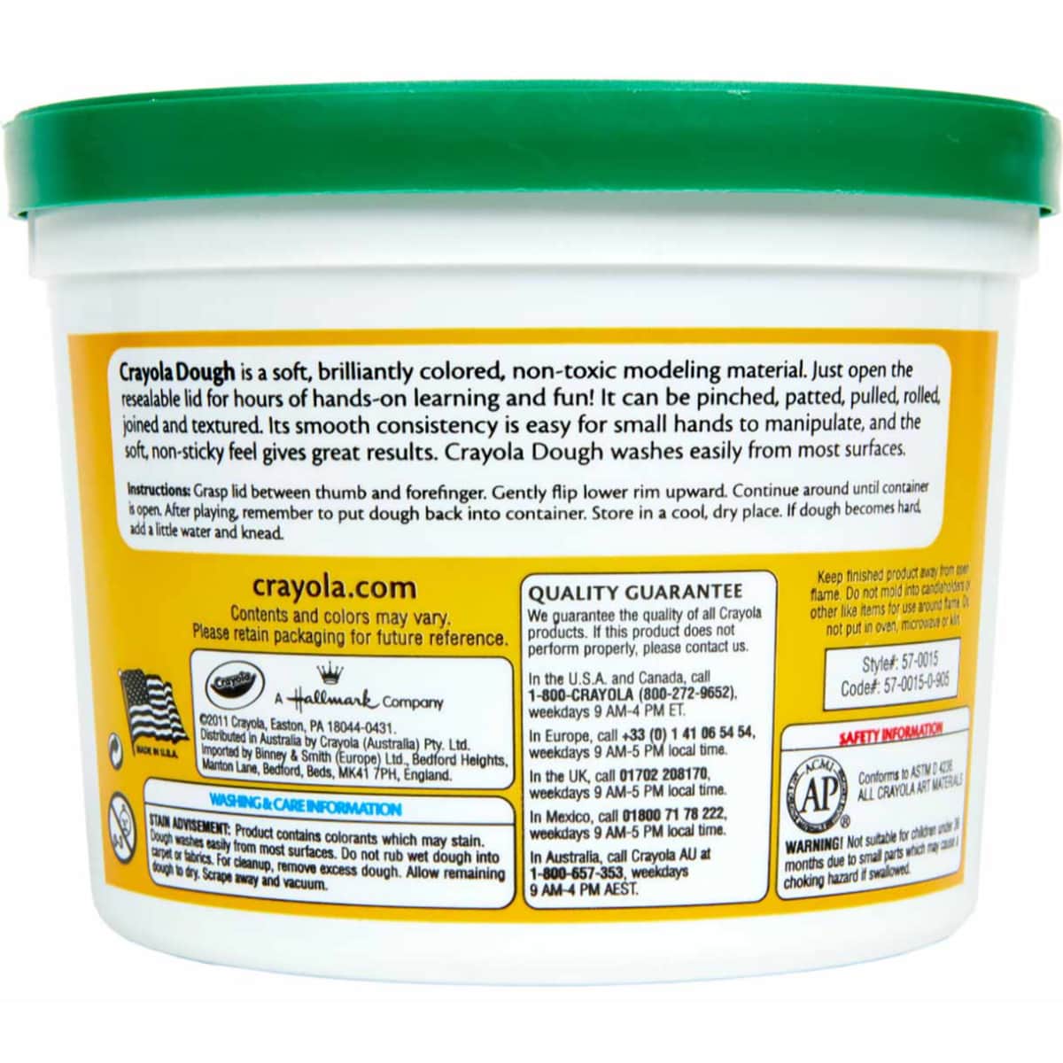 Crayola Green Dough Unisex, 3-4 Years