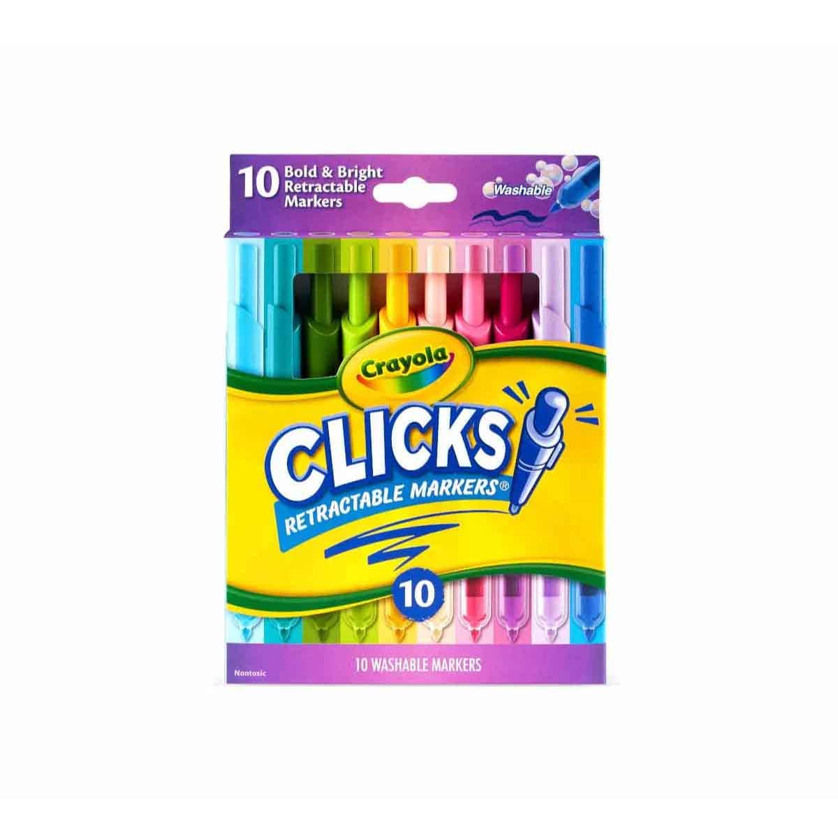 Crayola Retractable Markers, Highlighters with Crayons & Artista II Watercolours Bundle Pack Unisex, 3-4 Years