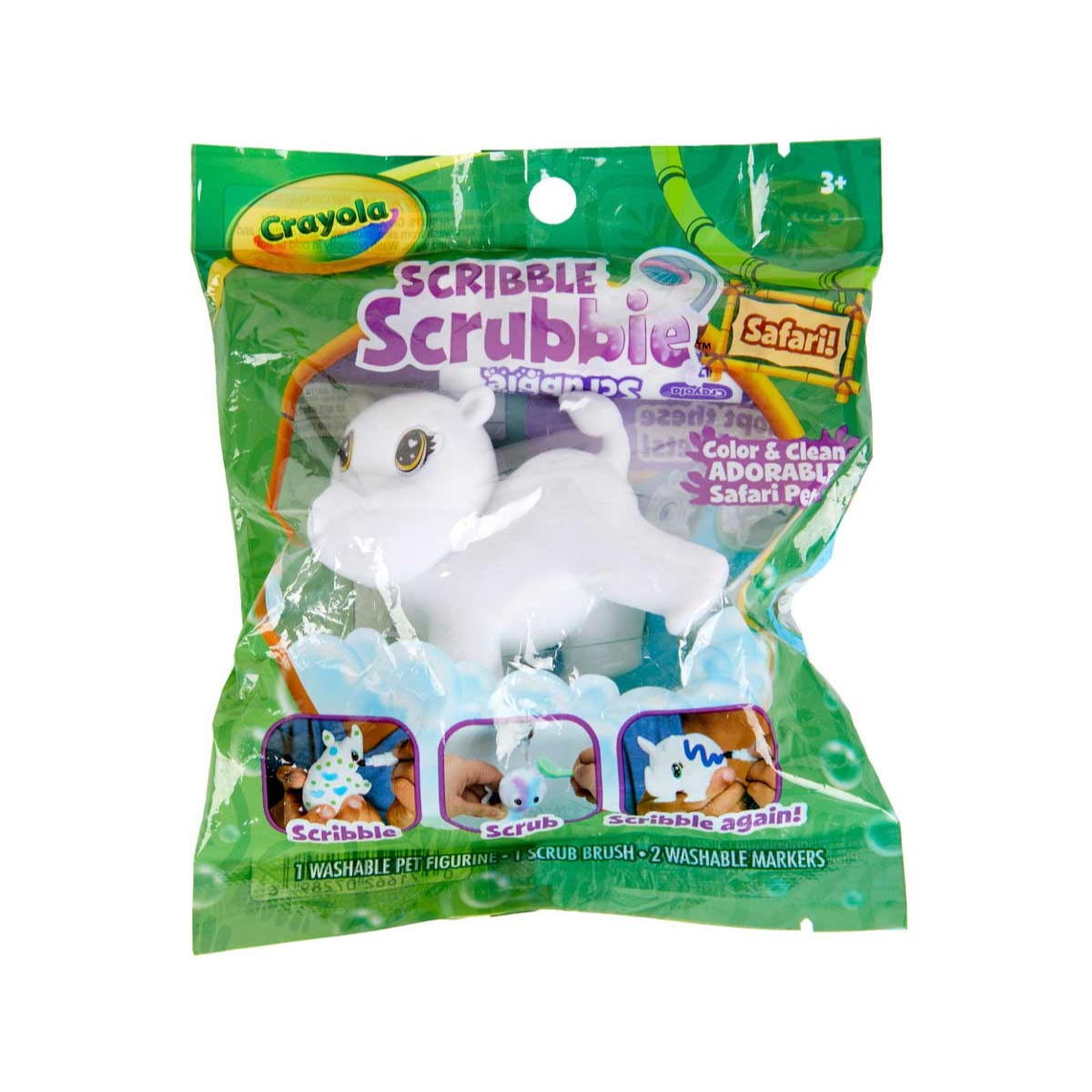 Crayola Safari Animals Assorted Scribble Scrubbie Unisex, 3-4 Years